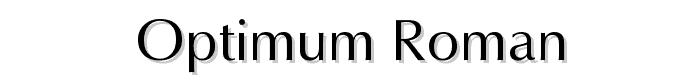 Optimum Roman font